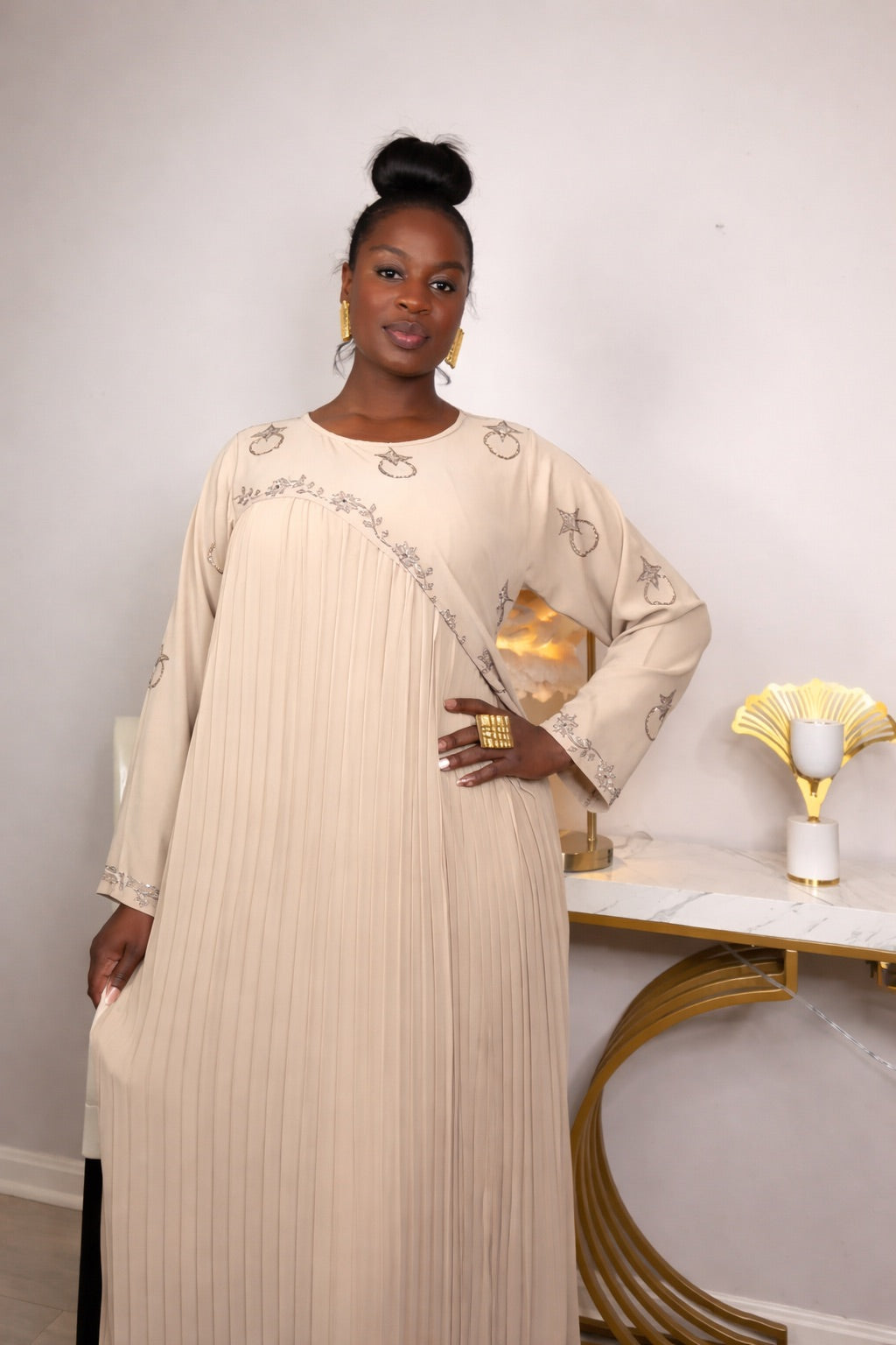 Marianne Abaya — Elegant Pleated Glow
