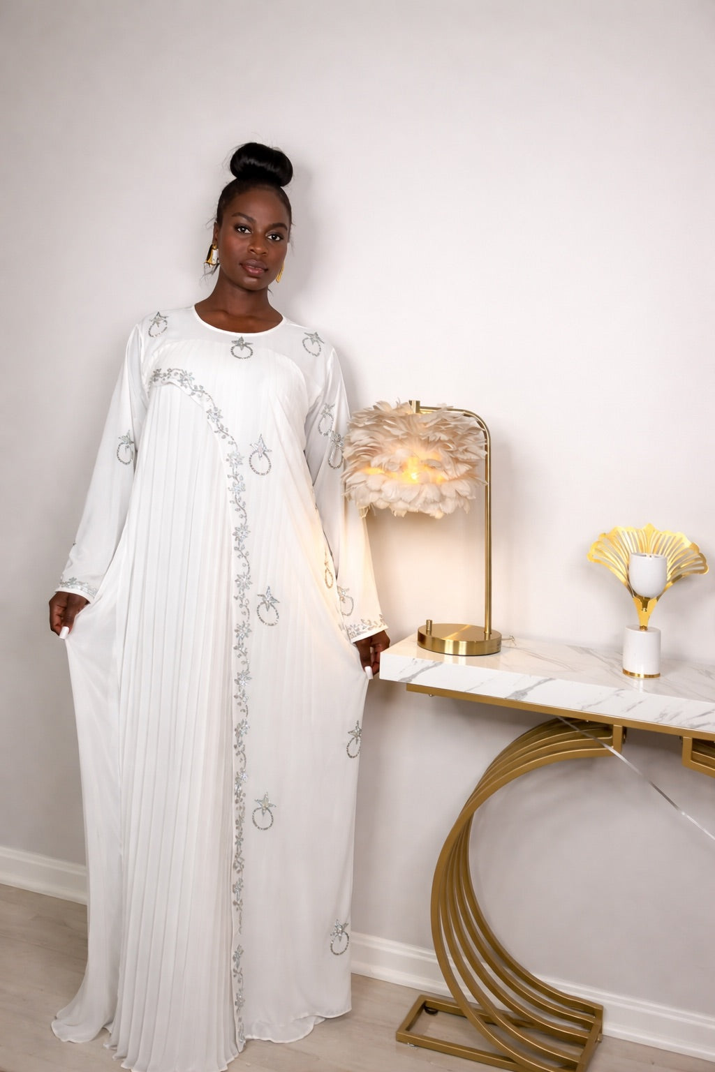 Marianne Abaya — Elegant Pleated Glow