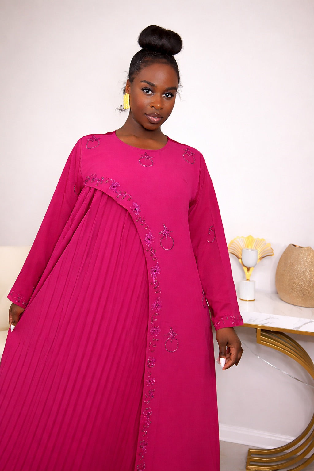 Marianne Abaya — Elegant Pleated Glow